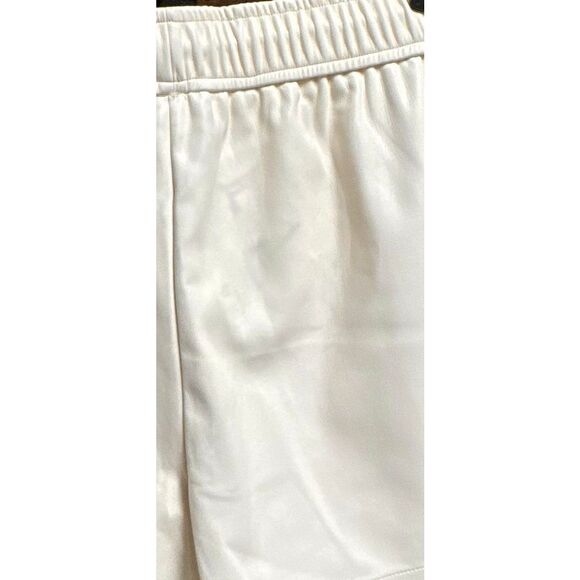 Double Zero Women’s Cream Pleather Drawstring Shorts Size Large NEW - Picture 7 of 8